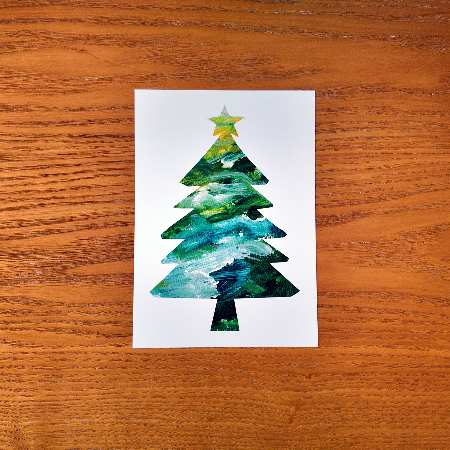 Christmas Card - Tree (green) - Joulukortti