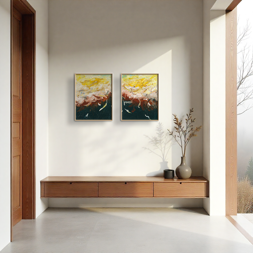 Towards the Light Diptych (1 & 2)