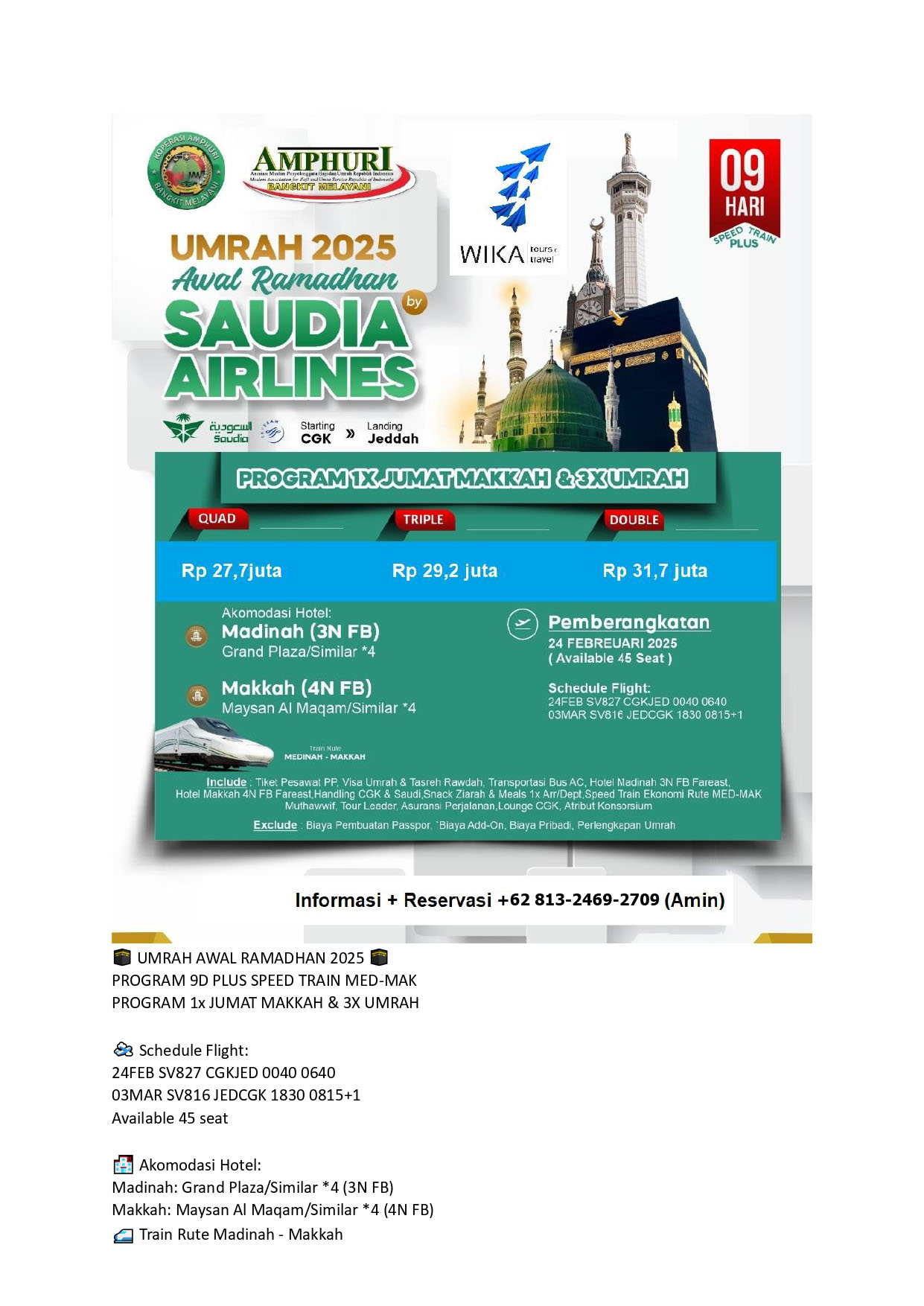 UMROH AWAL RAMADHAN 2025