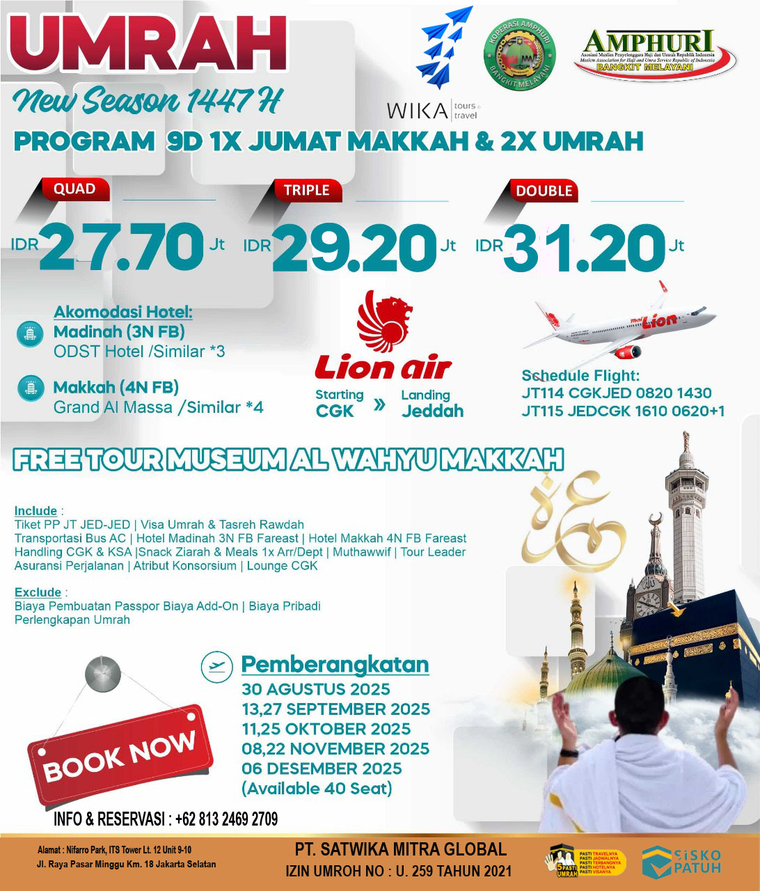 UMRAH NEW SEASON 1447H 9D BY LION