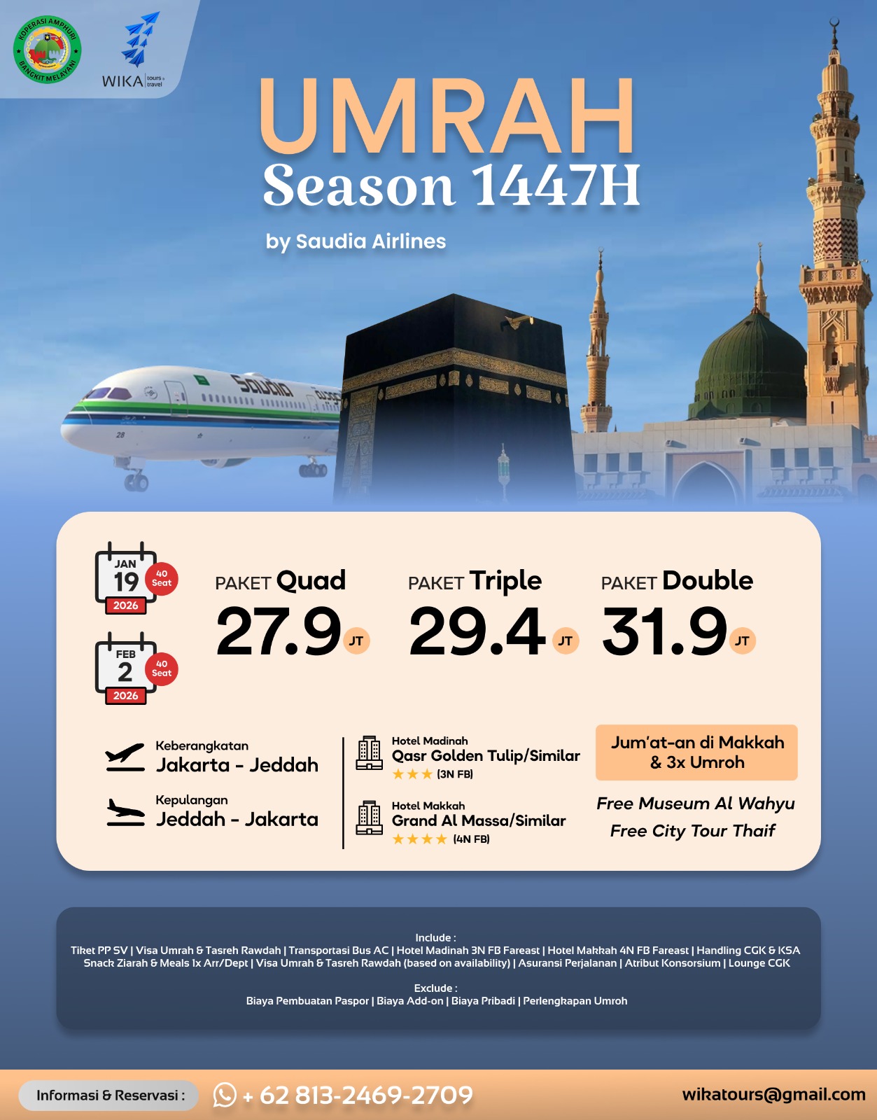 UMRAH BY SAUDIA AIRLINE TAHUN 2026