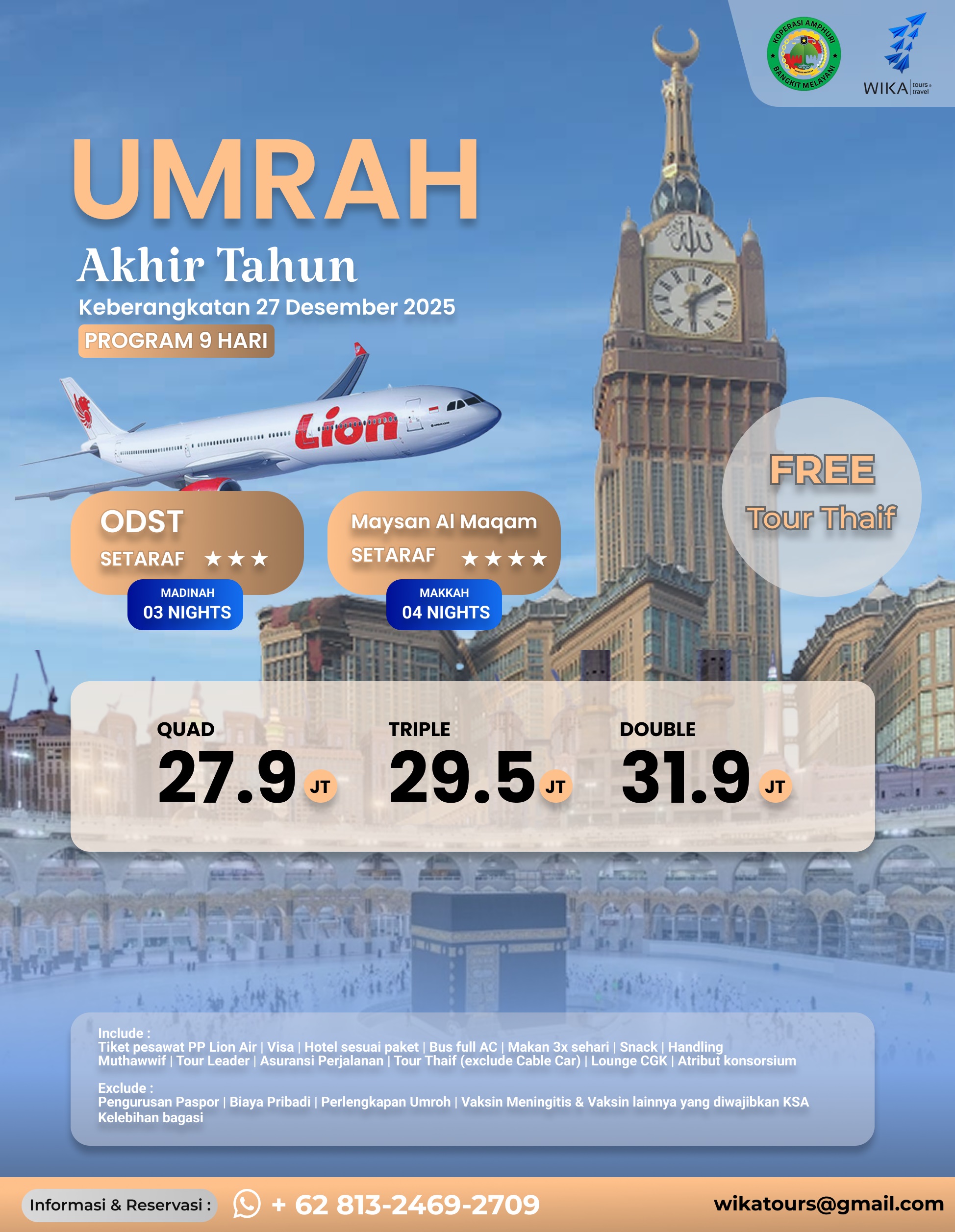 UMRAH MURAH AKHIR TAHUN 2025 LION AIR