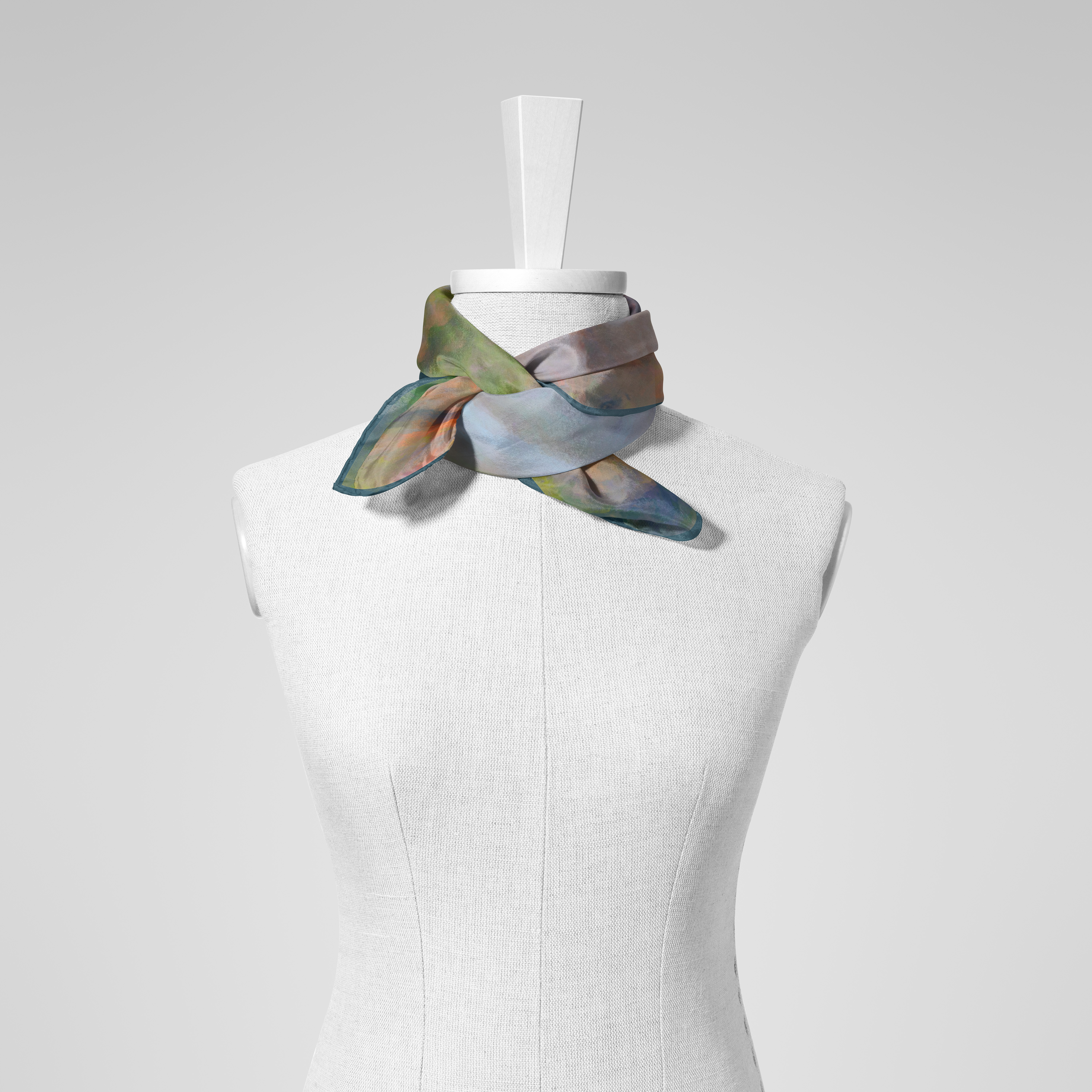 LENÇO PAISAGEM IMAGINÁRIA II - SEDA TWILL