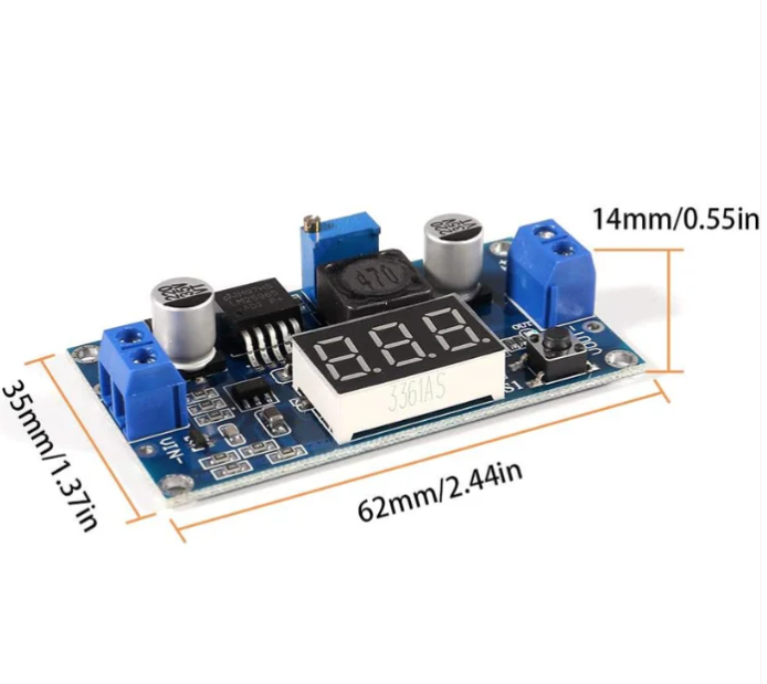 LM2596 DC-DC Step-down Buck Module with Display