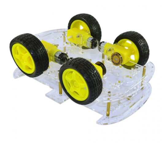 Longer version of 4WD Double Layer Smart Car Chassis Kit