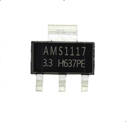 AMS1117-3.3V, 1A, SOT-223 Voltage Regulator IC