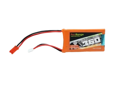 Orange 3.7V 360mAh 30C 1S Lithium Polymer Battery Pack