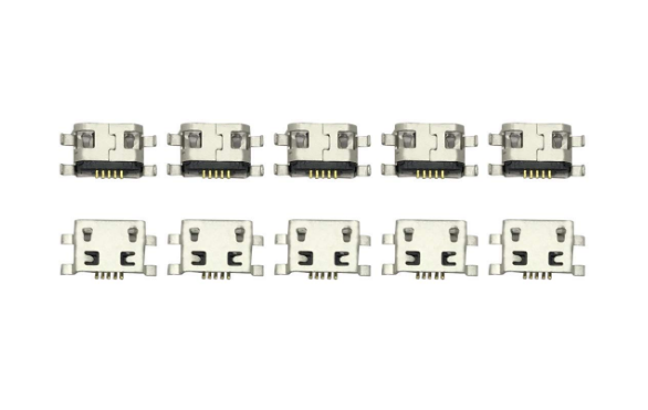 SMD 5 Pin B Type Female USB data transfer charging Connector