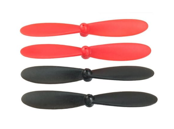55mm (2.2inch) Blade Propeller Propeller for 6x15mm, 7x20mm 8.5x20mm Coreless Motor DIY Micro Quadcopter - Red,Black