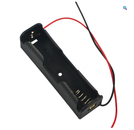 Black Plastic Storage Box Case Holder For Battery 1 x 18650 Cell Box / one cell holder 18650 - 3.7v