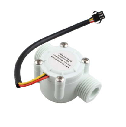 YF-S201 Water Flow Measurement Sensor with 1-30Liter/min Flow Rate – White