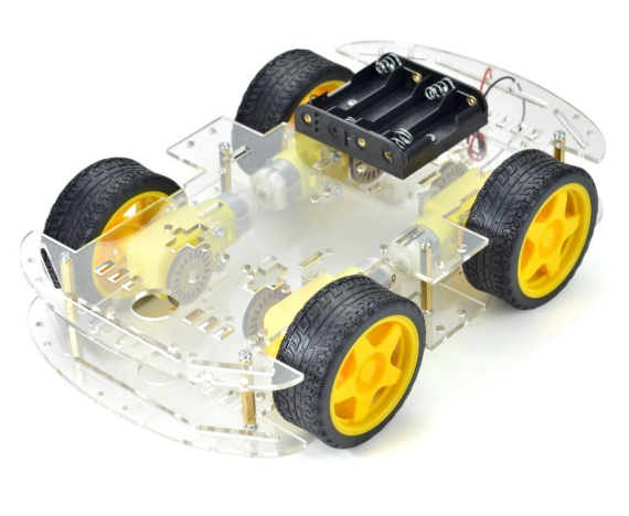 Longer version of 4WD Double Layer Smart Car Chassis Kit