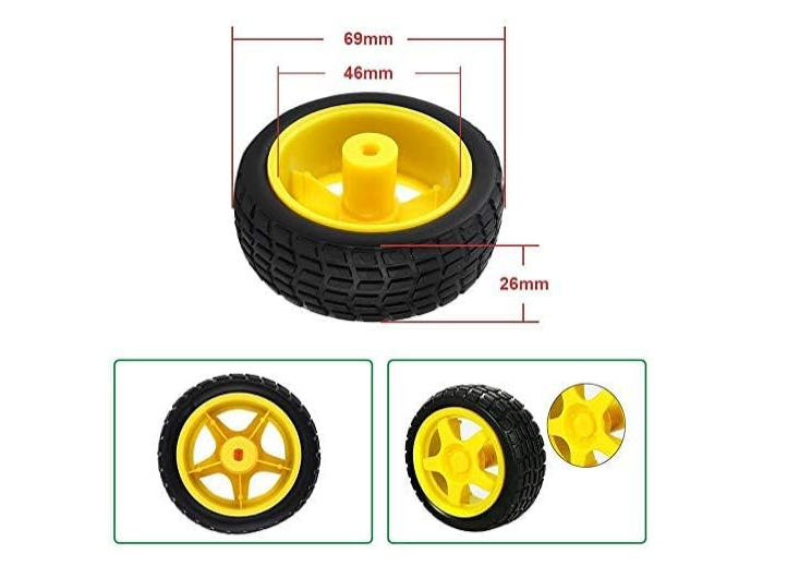 Robot Wheel for BO Motors