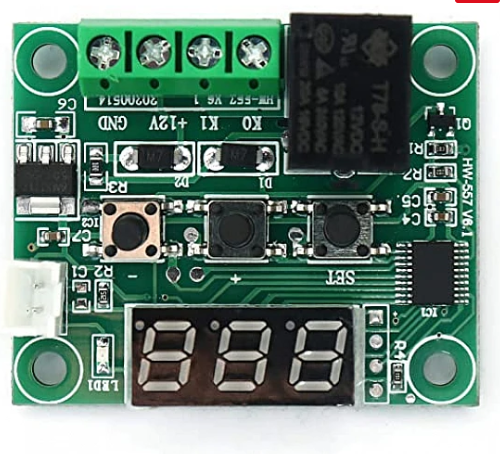 XH-W1219 12V Digital Display Temperature Controller Module with NTC Waterproof Temperature Sensor