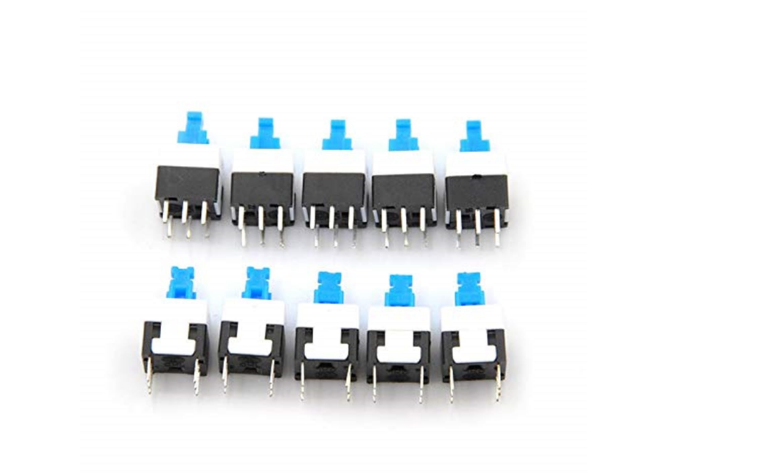 6 Pin DPDT Self-Lock lock Push Switch