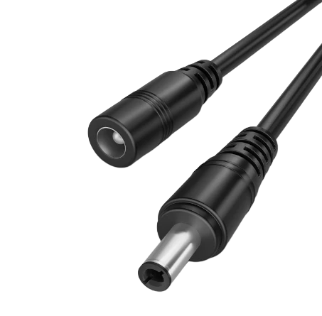 Male female 3.5mm dc pin jack cable connector