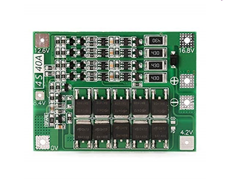 4 Series 40A 18650 Lithium Battery Protection Board 14.8V 16.8V with Balance for Drill Motor Lipo Cell Module