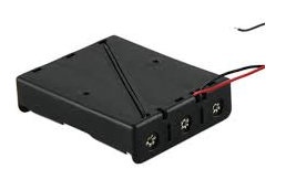 Black Plastic Storage Box Case Holder For Battery 3 x 18650 Cell Box, Without Cover - 3.7v