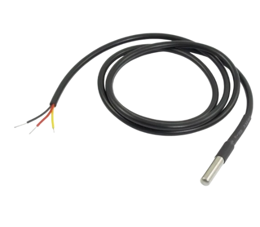 DS18B20 Water Proof Temperature Probe Sensor – Black