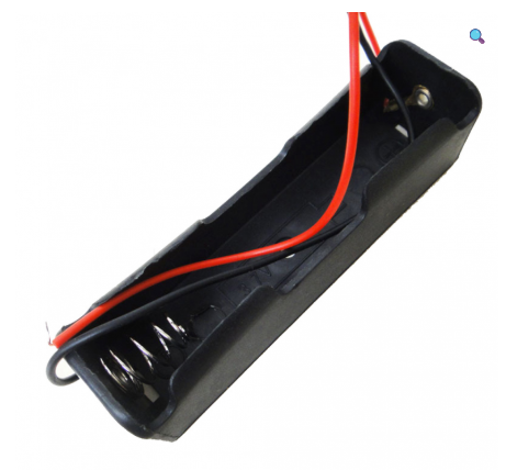 Black Plastic Storage Box Case Holder For Battery 1 x 18650 Cell Box / one cell holder 18650 - 3.7v