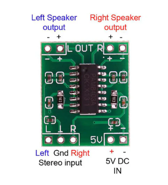 PAM 8403 ~5v 3Watt 2-Channel Stereo Audio Amplifier