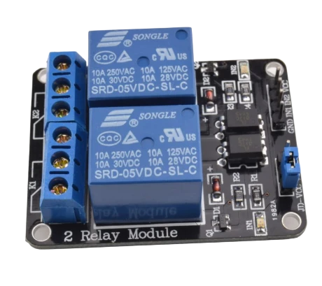 5V Dual Channel Relay Module with Optocoupler
