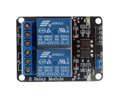5V Dual Channel Relay Module with Optocoupler