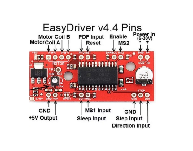 A3967 EasyDriver stepper motor driver