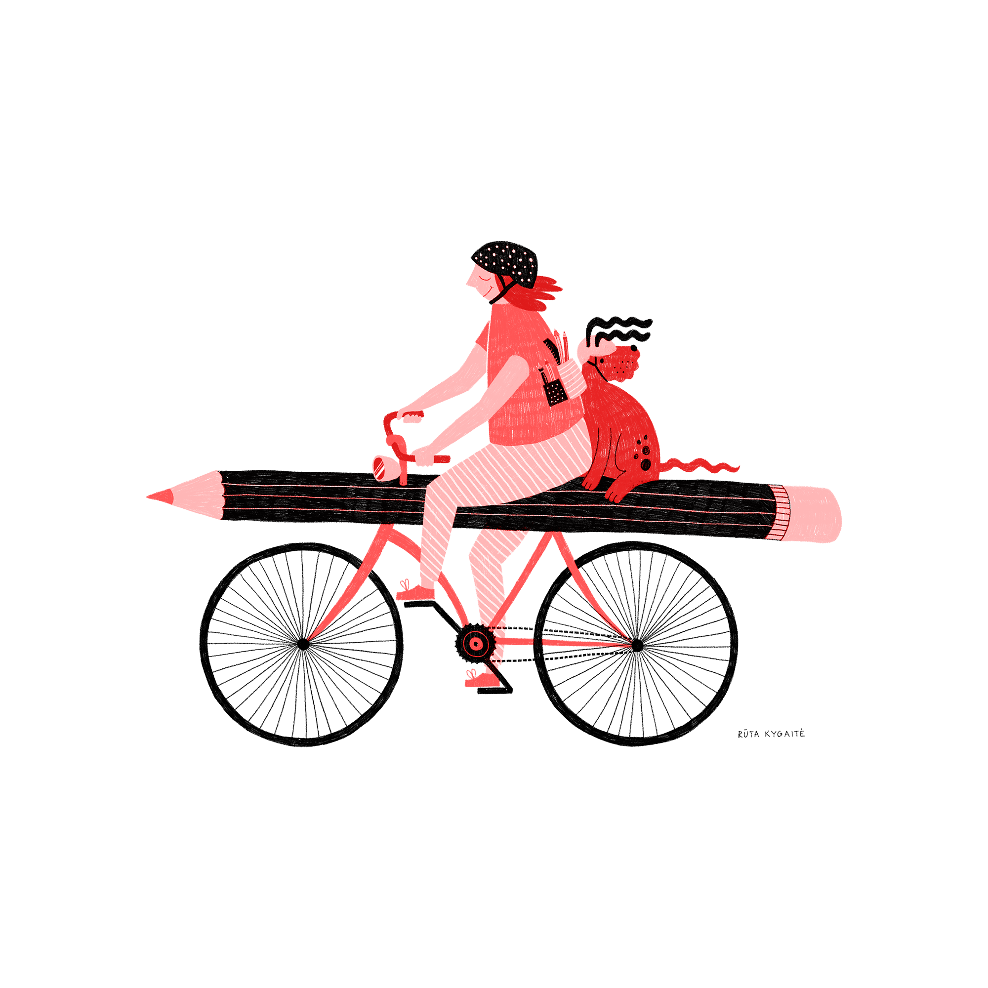 A3 print "Bike ride"