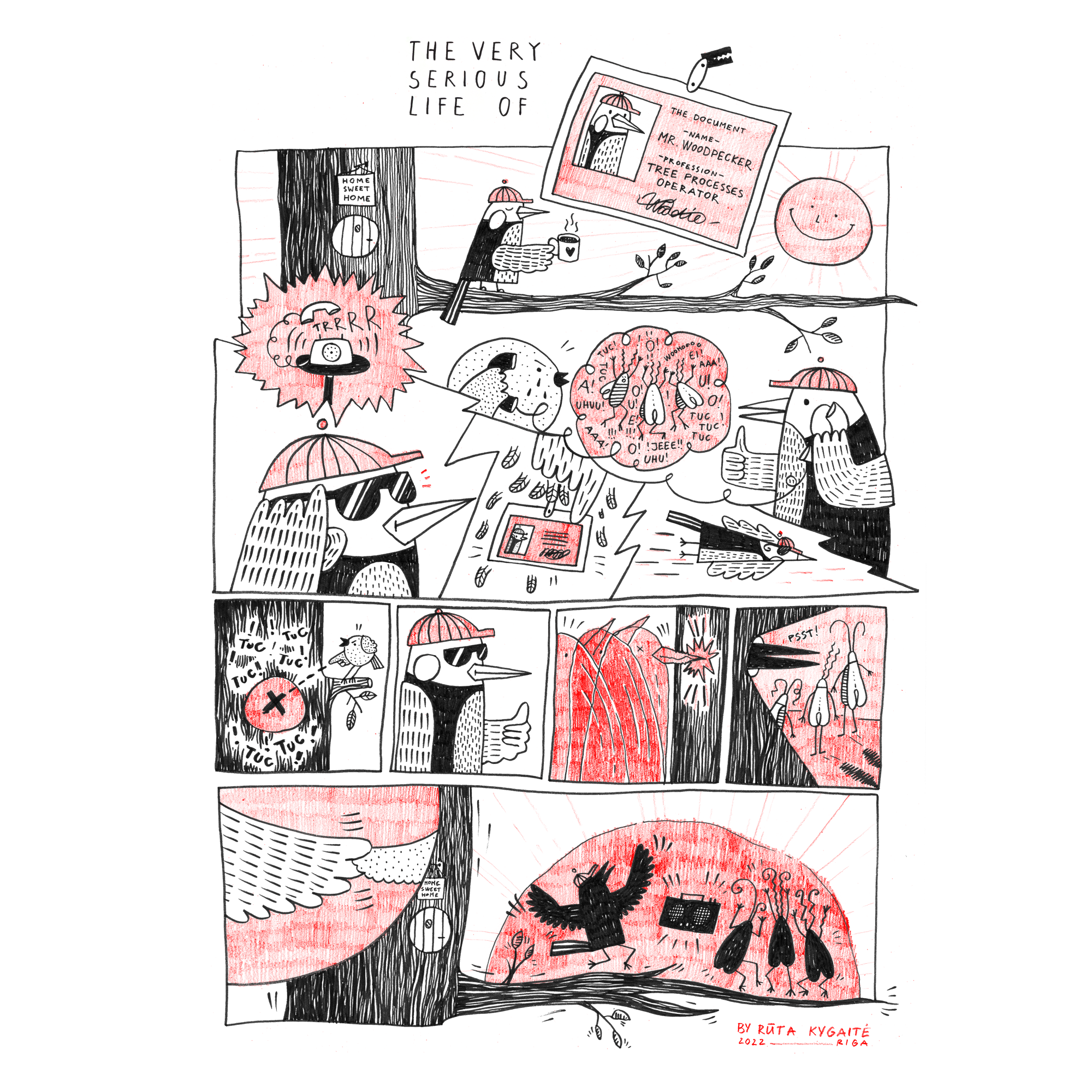 A3 print "Secret forest life"