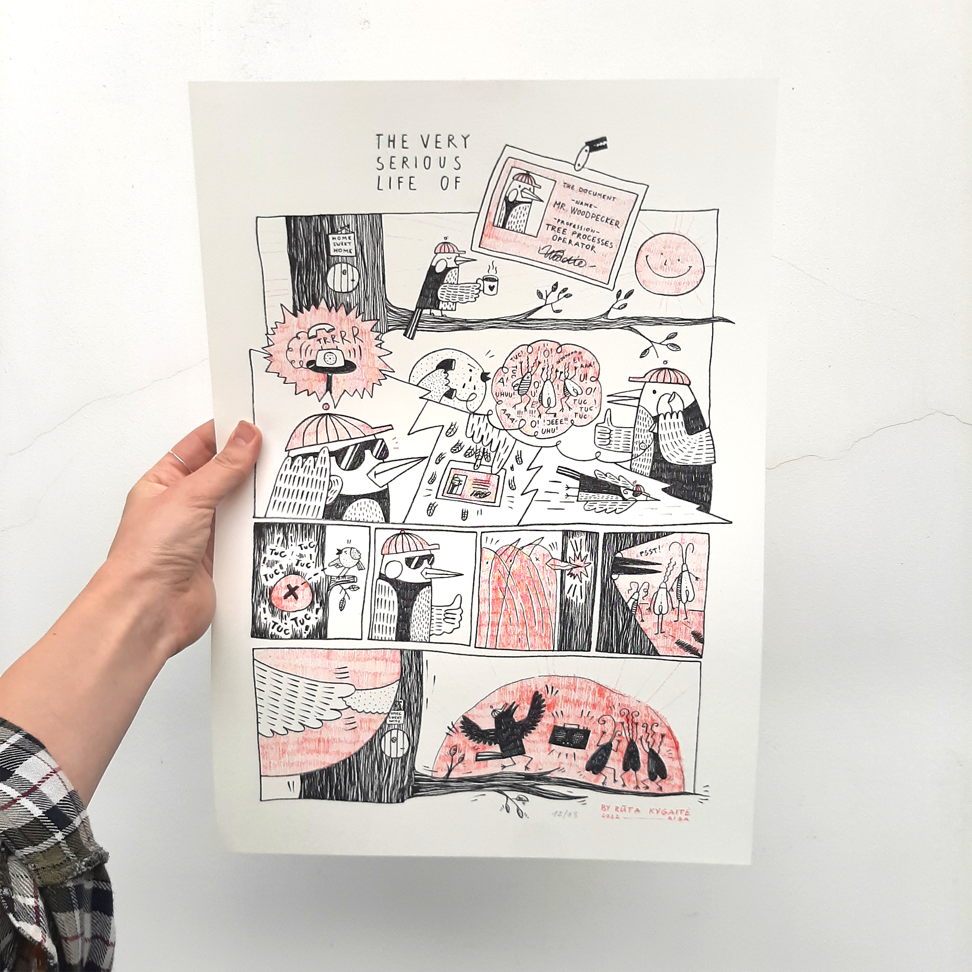 A3 print "Secret forest life"