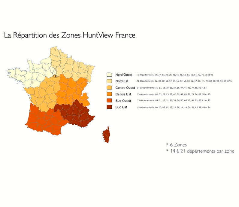 Carte Garmin Huntview France – Nord Ouest
