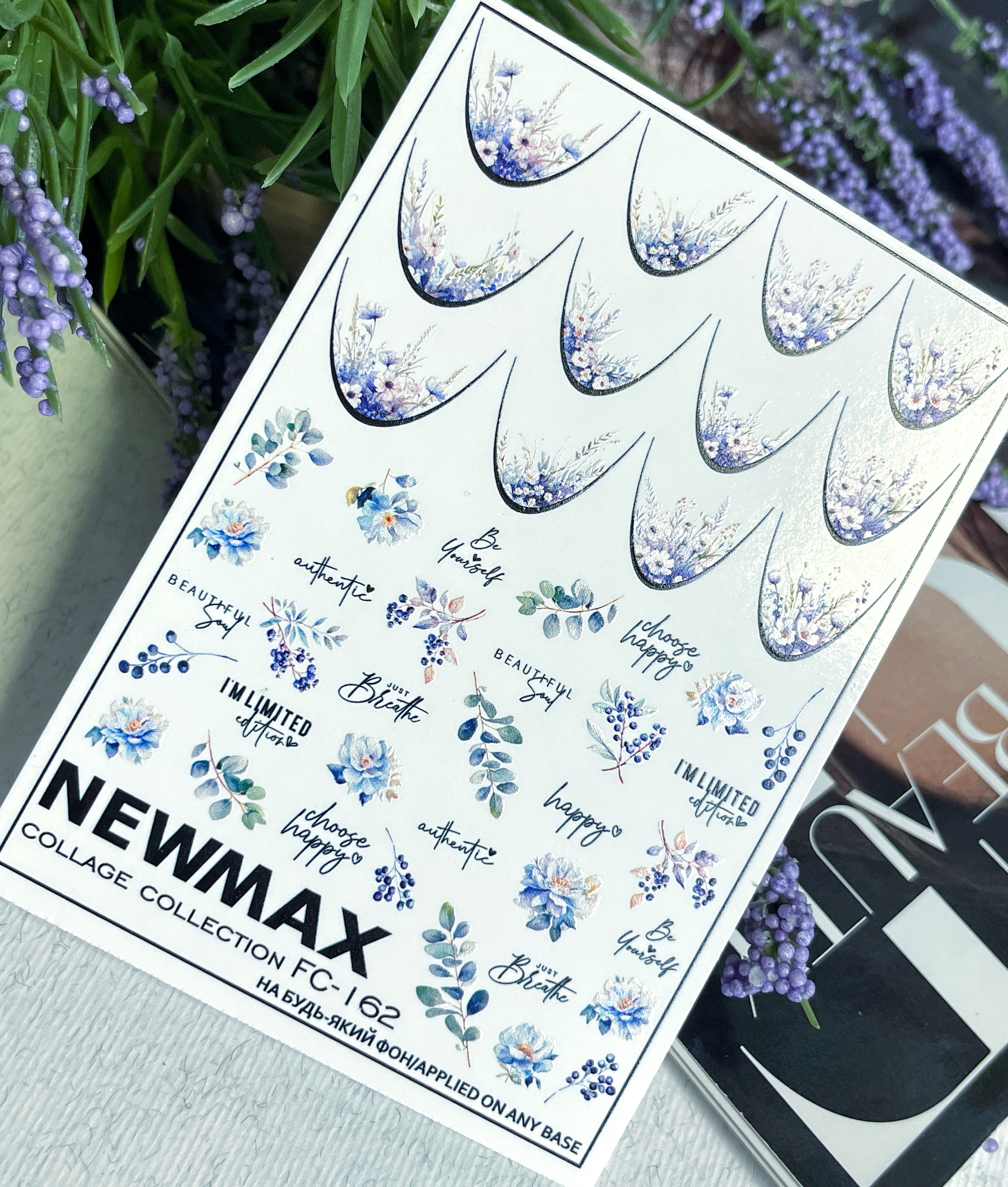 Slider design Collage 162 french flowers