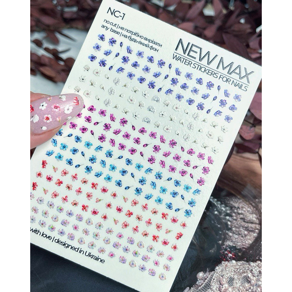 Slider design NewMax NC 1 flowers, without cutting