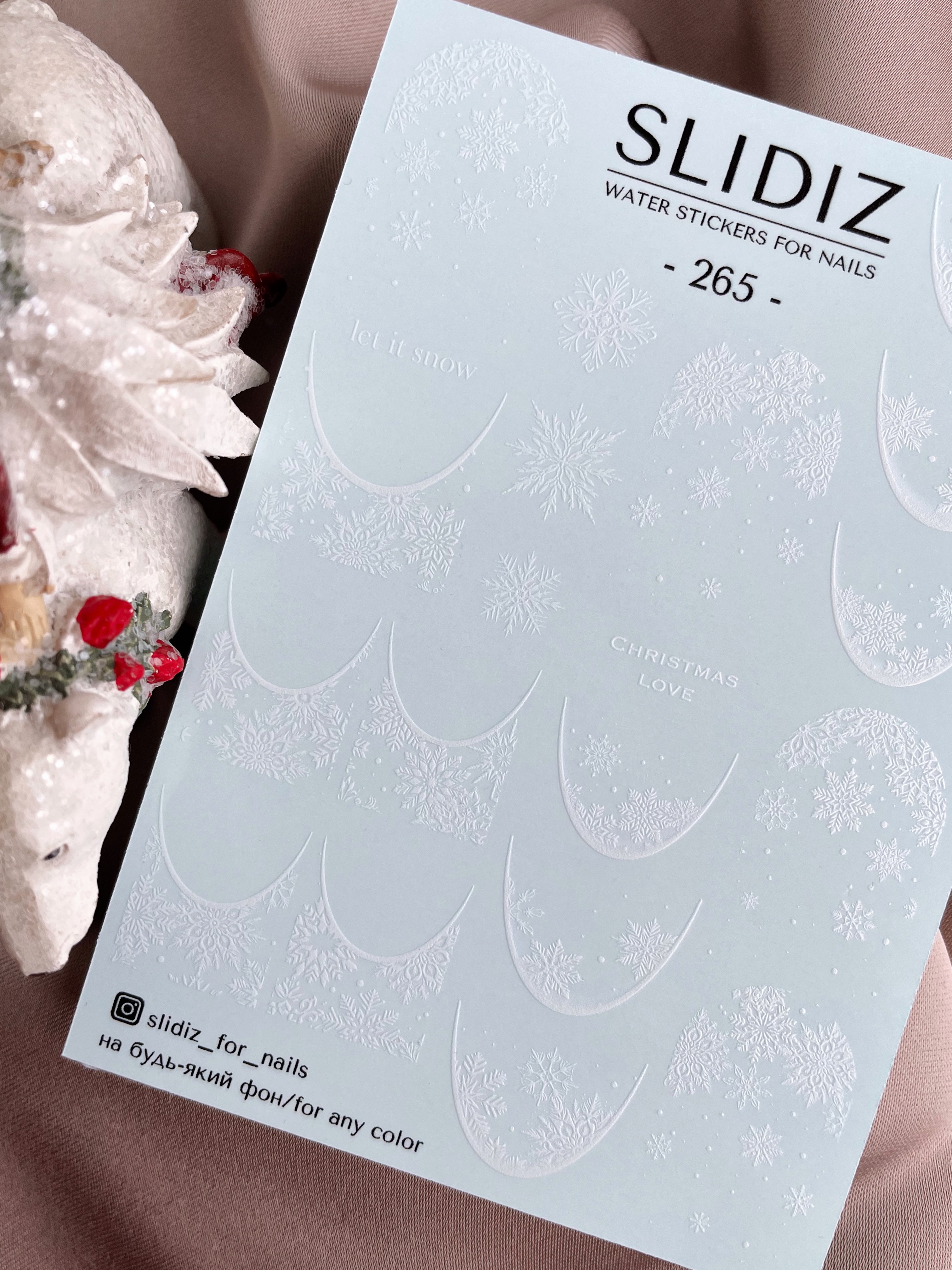 Slider design SLIDIZ 265 french snowflakes