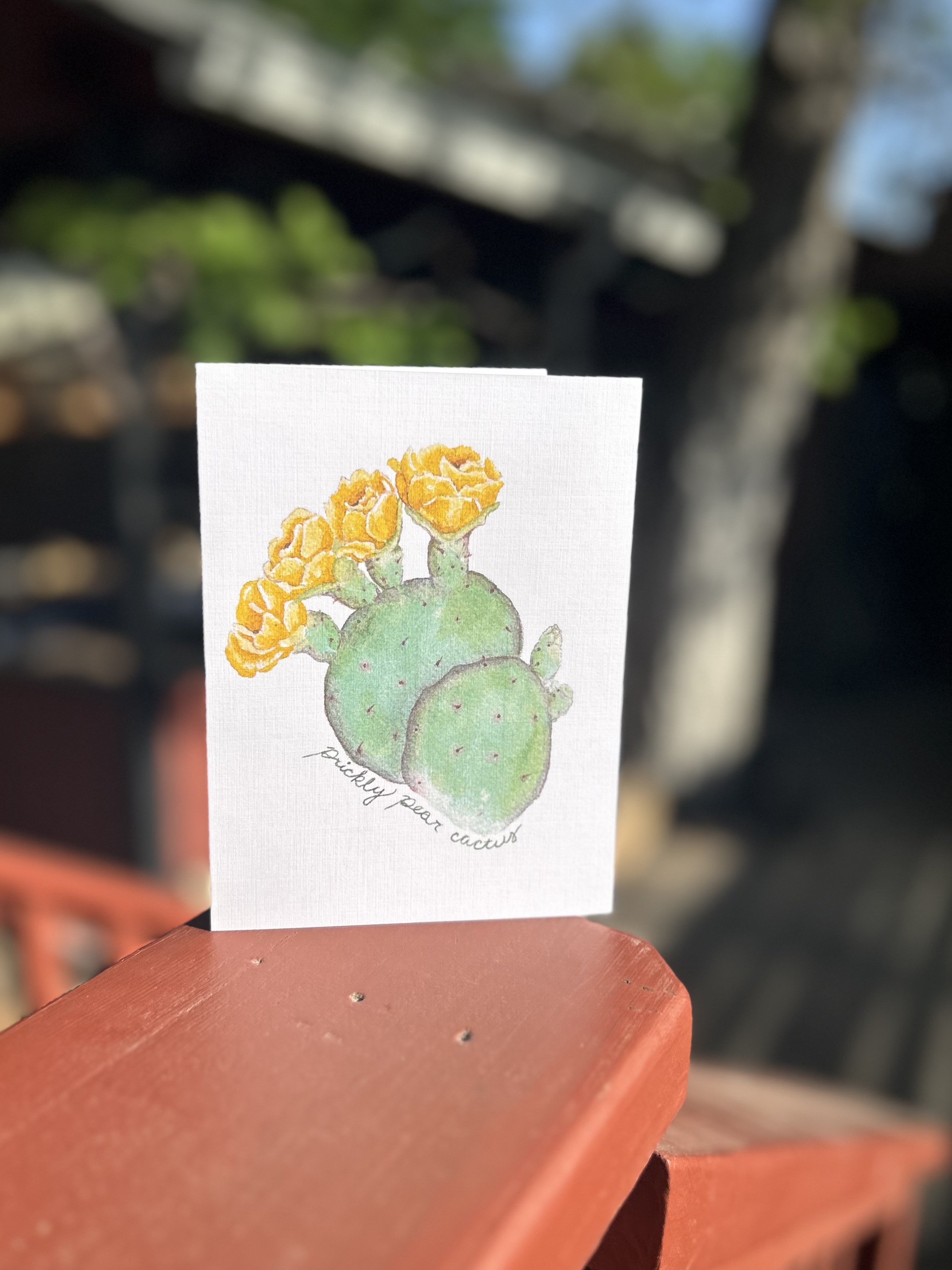 Prickly Pear Cactus Greeting Card