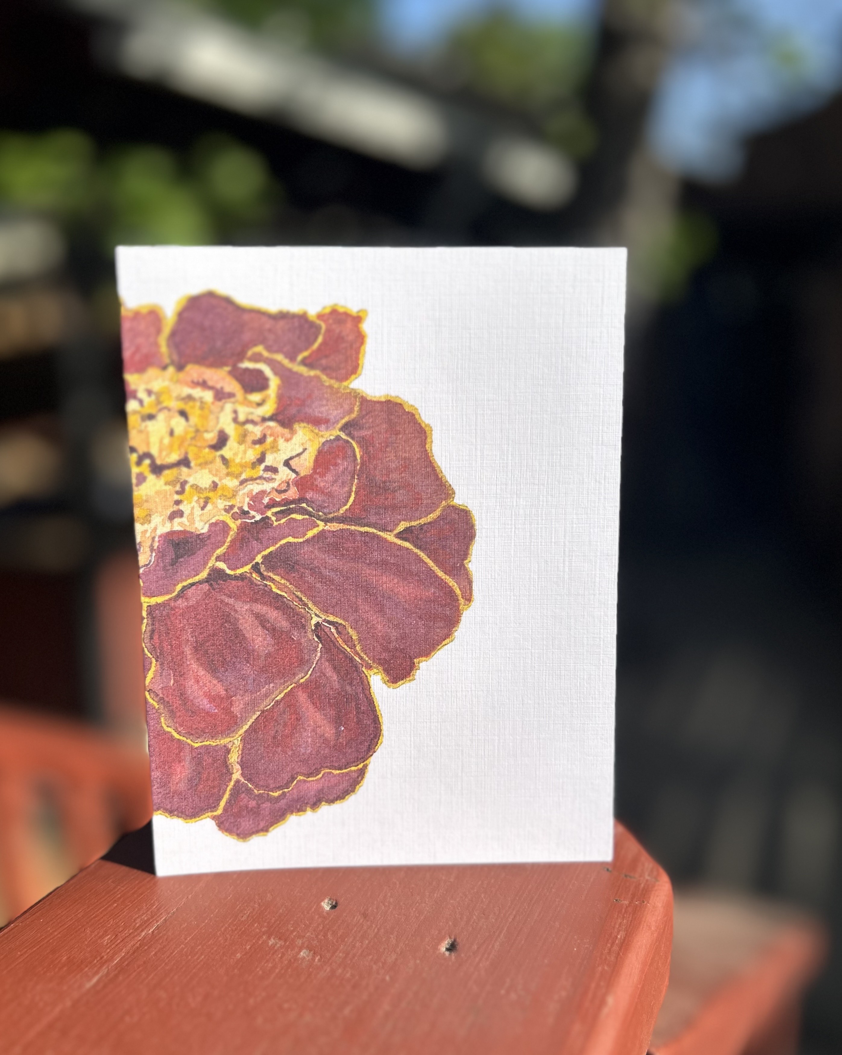 Marigold greeting card