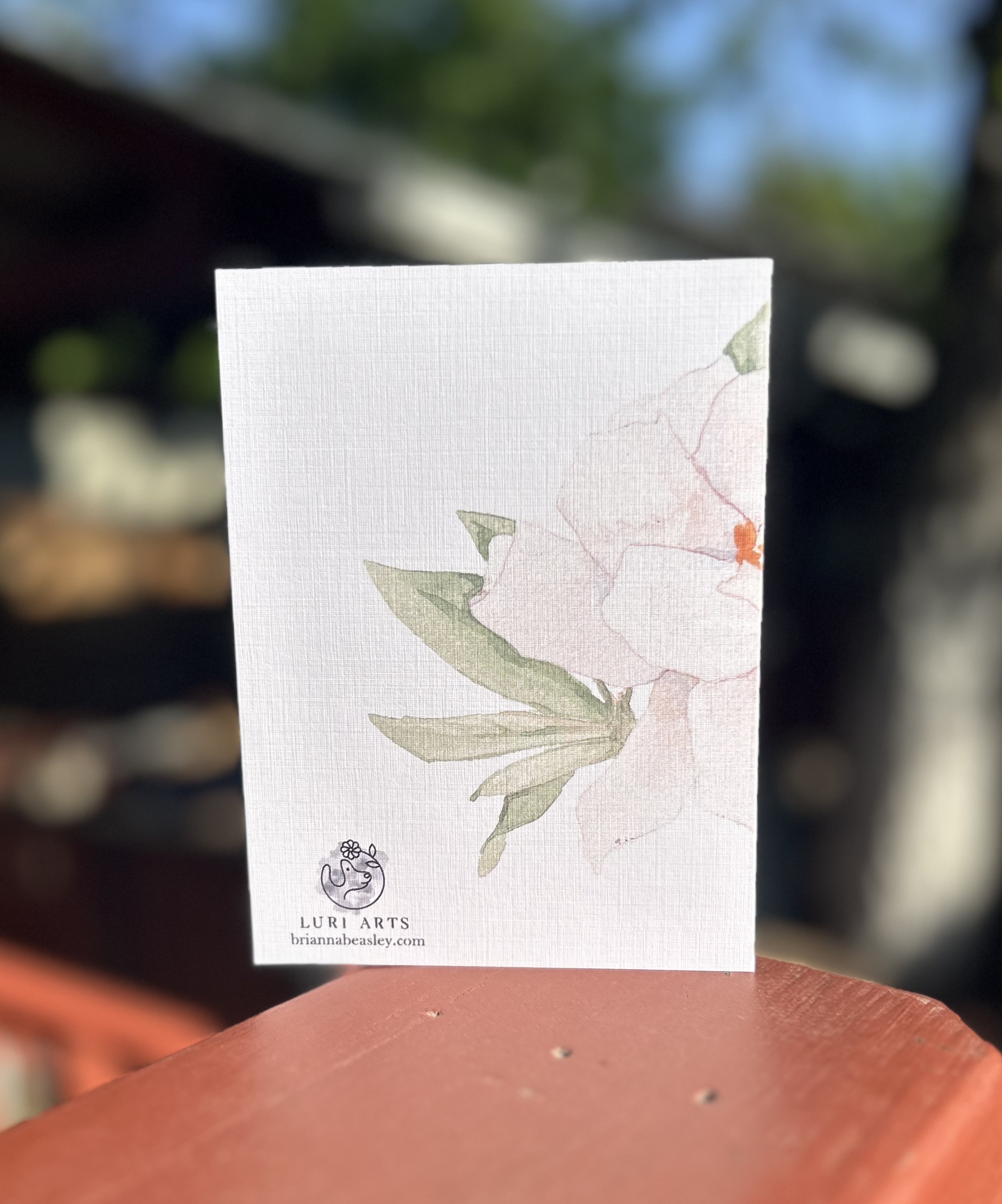 Gardenia greeting card