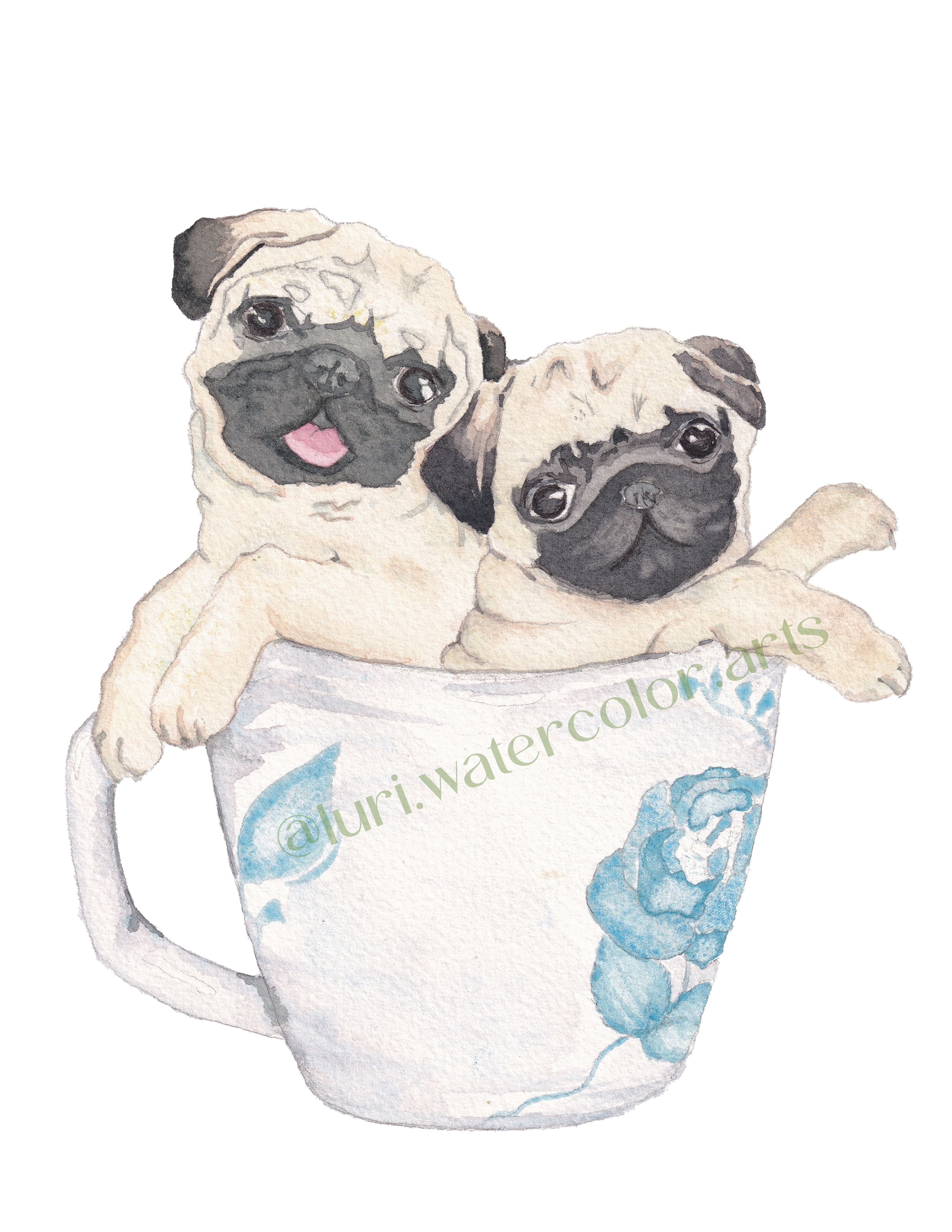 Add-on pets to custom pet portrait