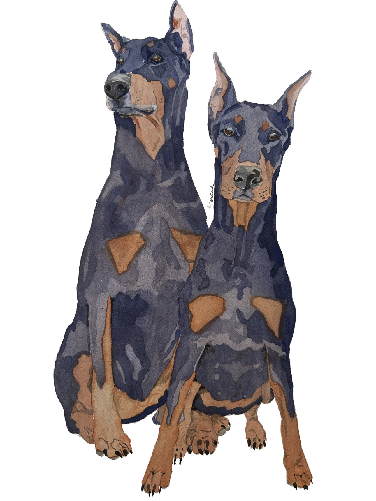 Add-on pets to custom pet portrait