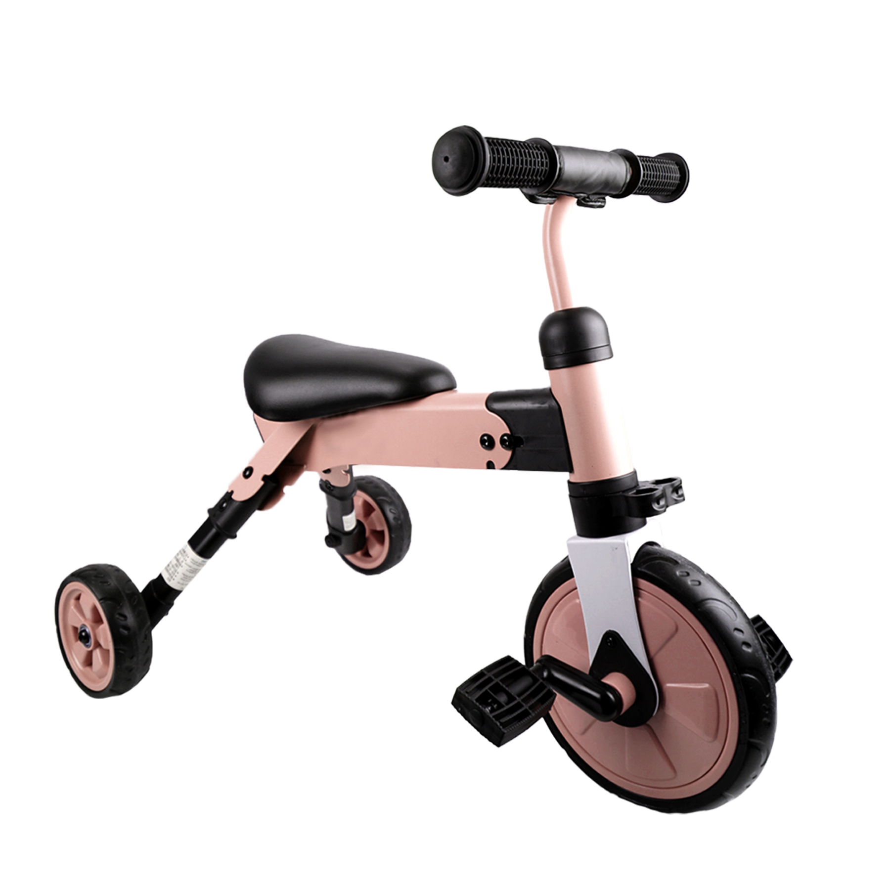 iNFANCiA FELiZ QI Triciclo Transformable, Triciclo Entrenadora con o sin Pedales y Carro de Equilibrio Ideal para niños y niñas de 1 a 4 años Practico, Ligero y portátil.