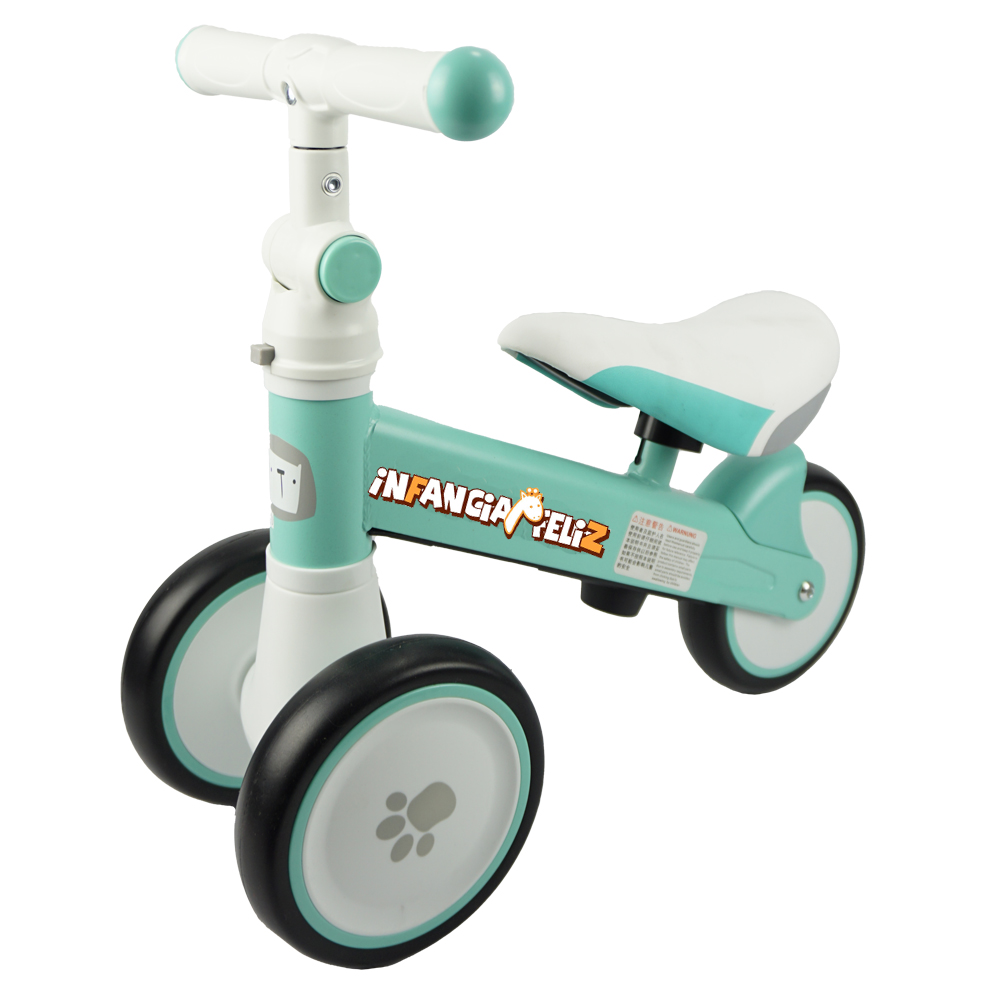 iNFANCiA FELiZ QII Triciclo Transformable, Bici polivalente, Triciclo y Bicicleta Entrenadora con o sin pedales y Carro de Equilibrio Ideal para niños y niñas de 1 a 3 años Practico, ligero y portátil