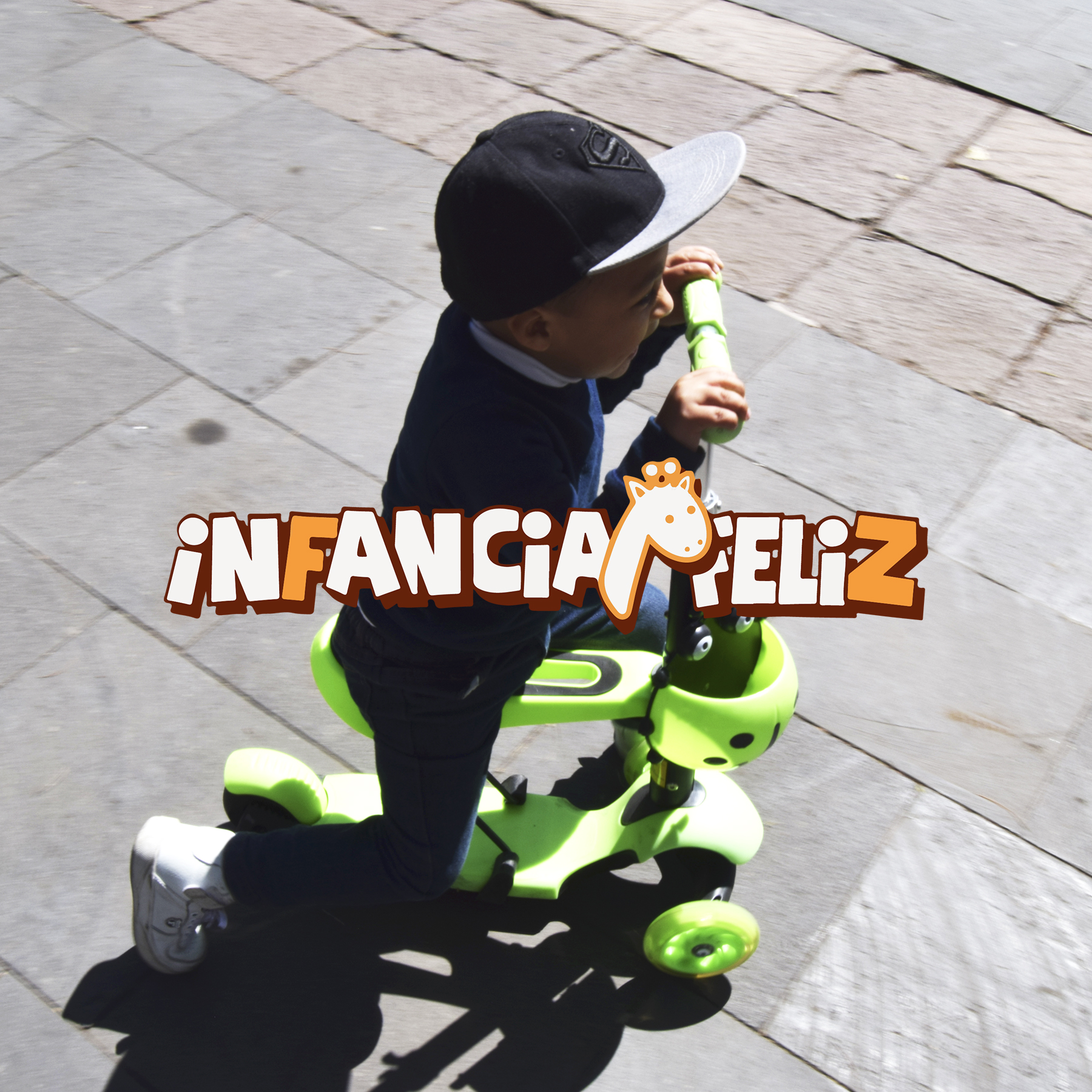 iNFANCiA FELiZ Scooter Ladybug, (Catarina), con Asiento Desmontable, Ruedas con Luz LED para Niños de 2 a 8 años