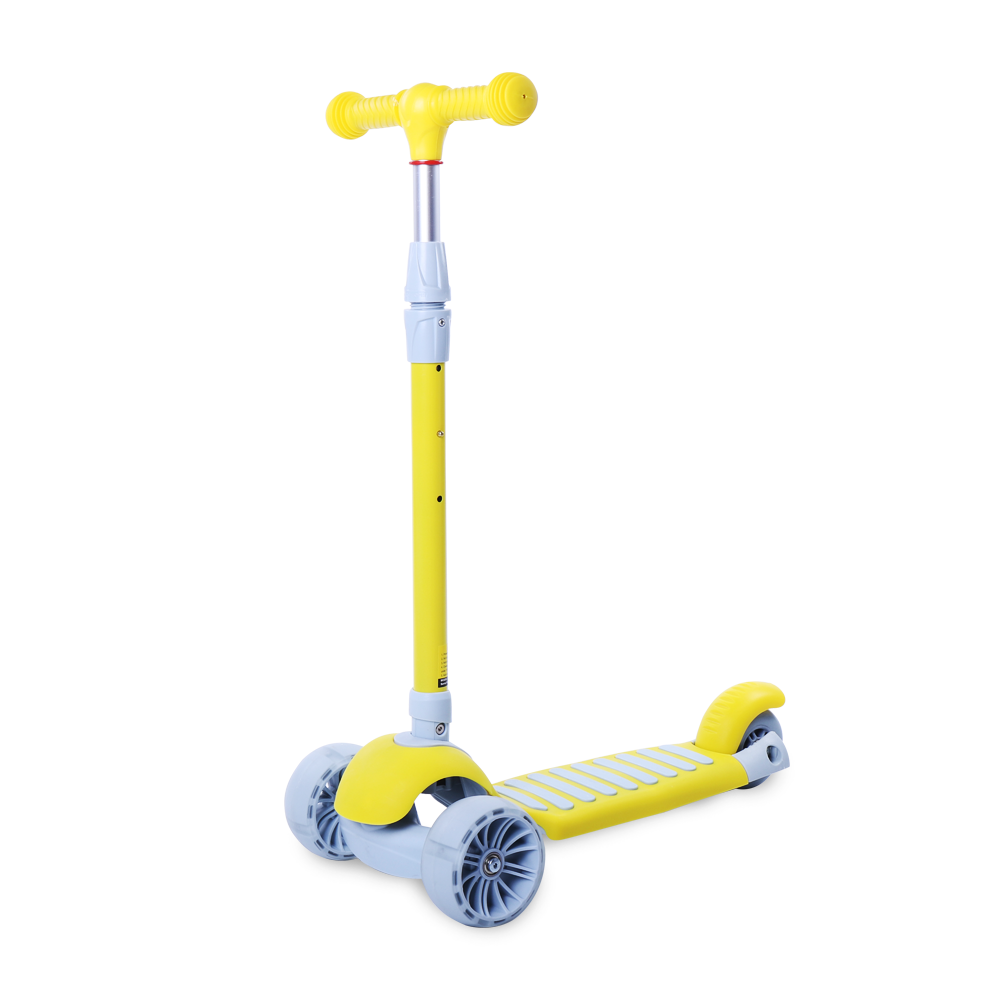 iNFANCiA FELiZ Scooter F, Juguete para niños y niñas de 2 a 8 años con manubrio Ajustable y Ruedas Delanteras con Luces LED. 