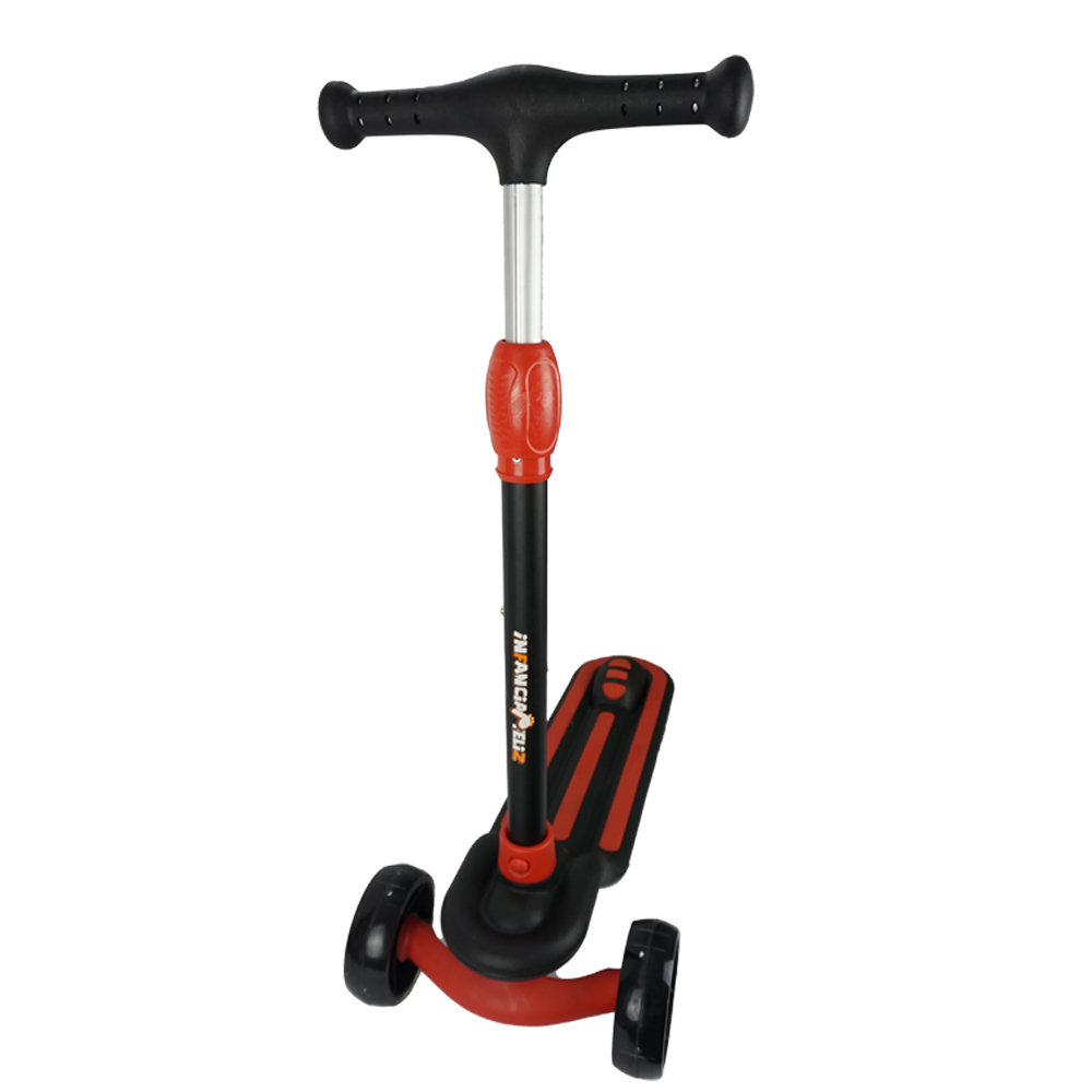 iNFANCiA FELiZ Scooter A Futurista, Juguete para niños y niñas de 3 a 10 años con manubrio Ajustable y Ruedas Delanteras con Luces LED. Excelente Regalo, monopatín, patín del Diablo