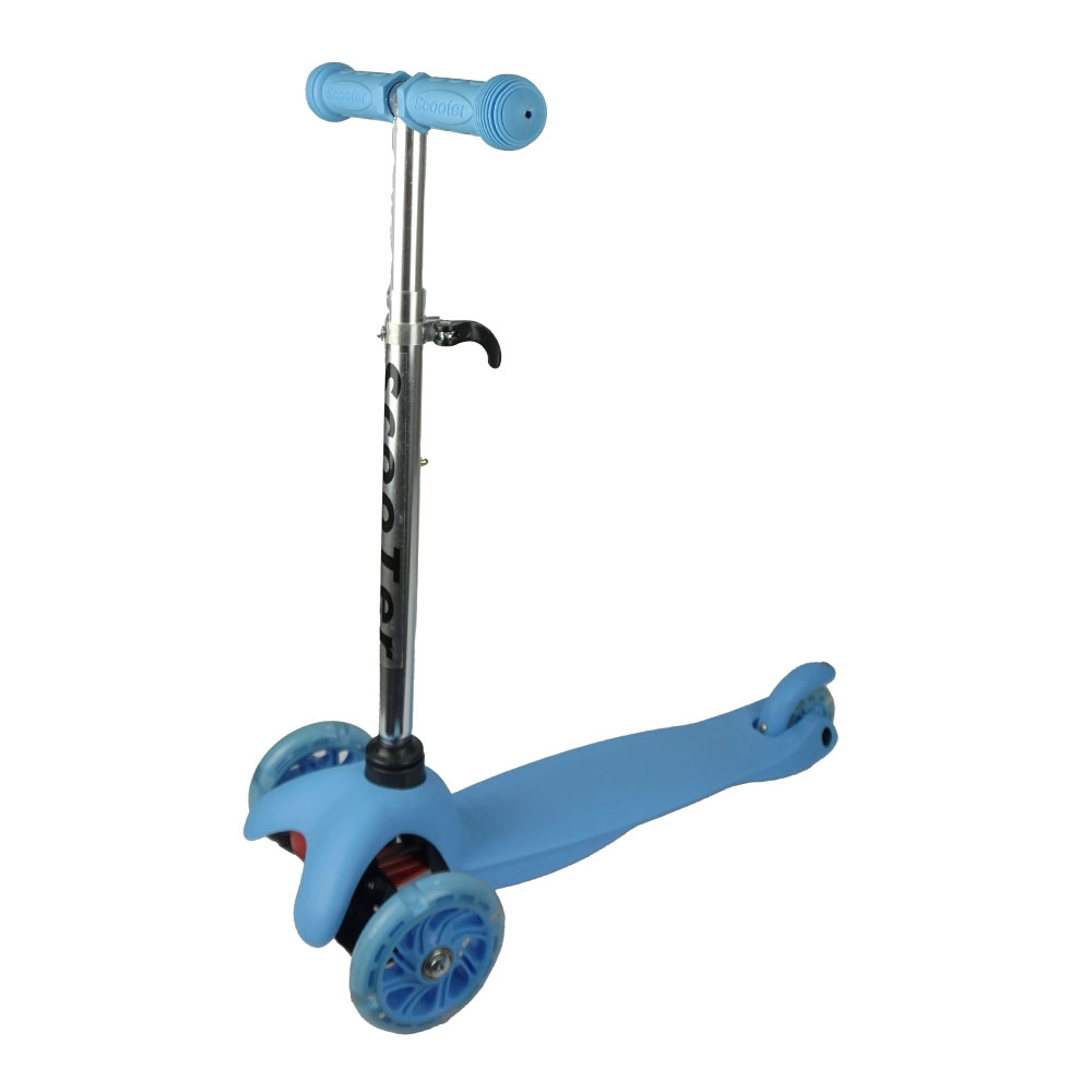 iNFANCiA FELiZ H&F Scooter con 3 Ruedas con Luz Led, monopatín, Patinete, patín del Diablo, para Niños de 2 a 6 años. 