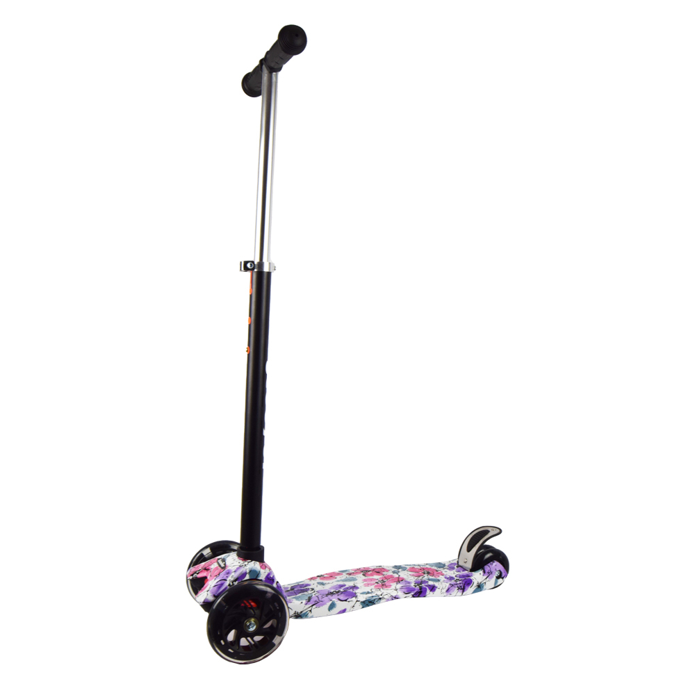 iNFANCiA FELiZ Scooter, monopatín, patín del Diablo, Patinete con 4 Ruedas Luz Led para Niños de 3 a 12 años, diseño Girly en sueños, Ligero y fácil de almacenar 
