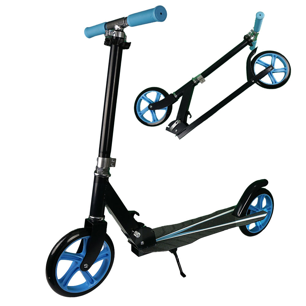 iNFANCiA FELiZ Scooter Patinete Plegable Ideal para Transportar en la Ciudad, monopatín, patín del Diablo, para Adolescentes y Adultos. soporta 100kg, Acero Reforzado