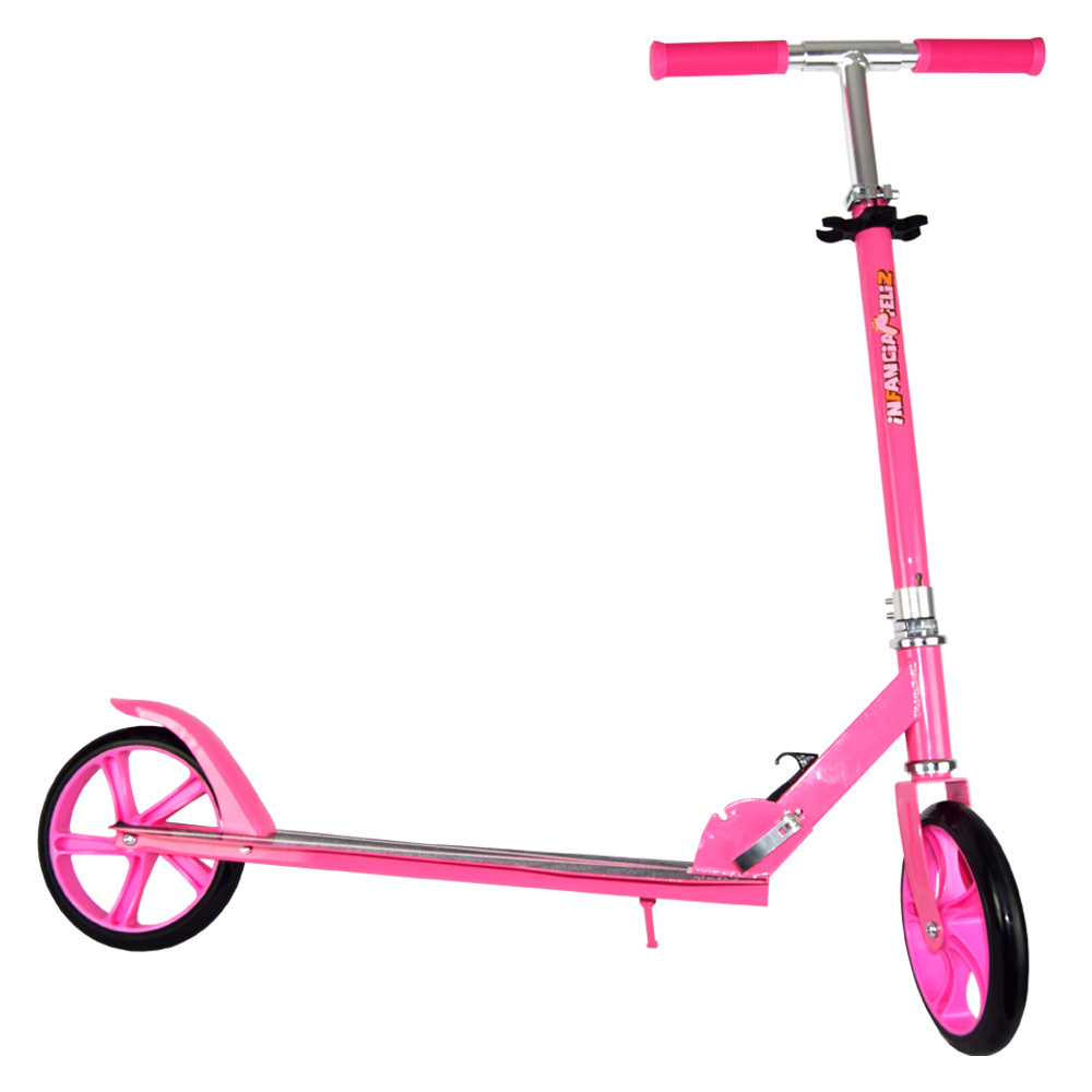 iNFANCiA FELiZ Scooter Patinete Plegable Ideal para Transportar en la Ciudad, monopatín, patín del Diablo, para Adolescentes y Adultos. soporta 100kg, Acero Reforzado