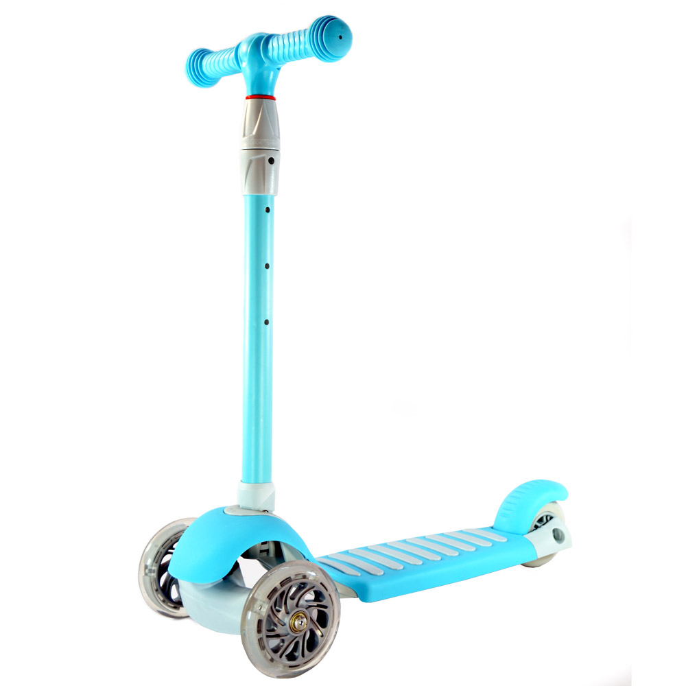 iNFANCiA FELiZ Scooter H, Juguete para niños y niñas de 2 a 8 años con manubrio Ajustable y Ruedas Delanteras con Luces LED. 